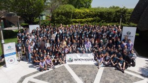 Wikimedia Hackathon 2025 Group photo from drone