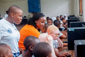 Practical session at Jangwani Secondary School