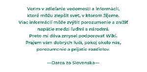Donor quote from Slovakia
